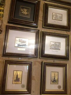 Литография на золотой пластине