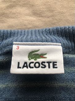 Шерстяной свитер Lacoste размер 3 (S-M) оригинал