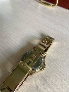 Часы Fossil женские золото со стразами