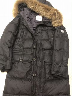 Пуховик мужской Moncler 1 с натуральным мехом ориг