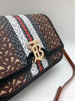 Сумка Burberry канва с принтом тб