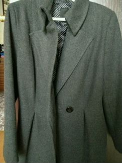 Пальто шерстяное демисезон. Р.44