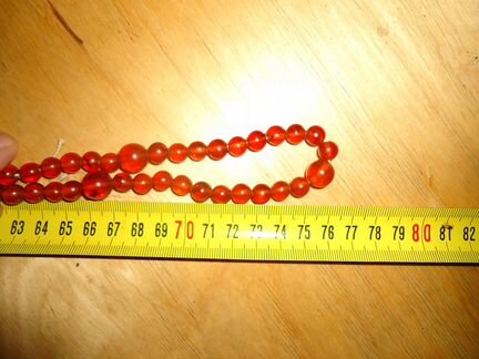 Бусы янтарные (коньяк) Прибалтика СССР