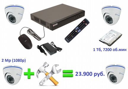 Установка видеонаблюдения.Удалённый просмотр