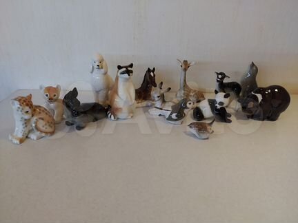 Фарфоровые фигурки статуэтки лфз анималистика